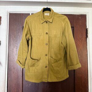 Back Beat Rags Chore Coat in Avocado